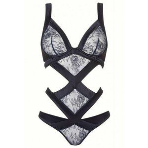 NWT Agent Provocateur Oriah Lace Strappy Bodysuit